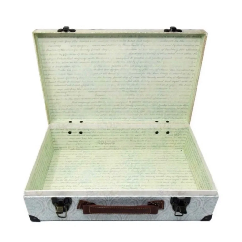 Punch Studio Antique Parisian Fan Tail Peacock Valet Case  Trunk, Small (67273)